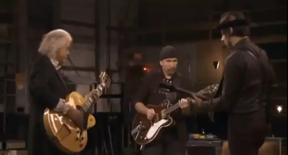 Jack White Teaching Jimmy Page + The Edge &#8216;Seven Nation Army&#8217; [VIDEO]