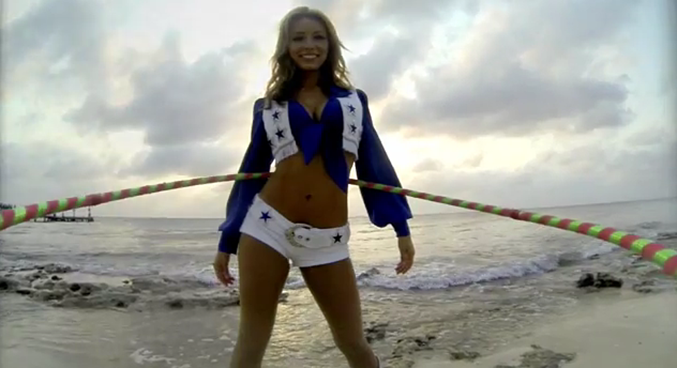 Dallas Cowboys Cheerleaders +  A Hula Hoop + A GoPro Camera = A Perfect Video [VIDEO]