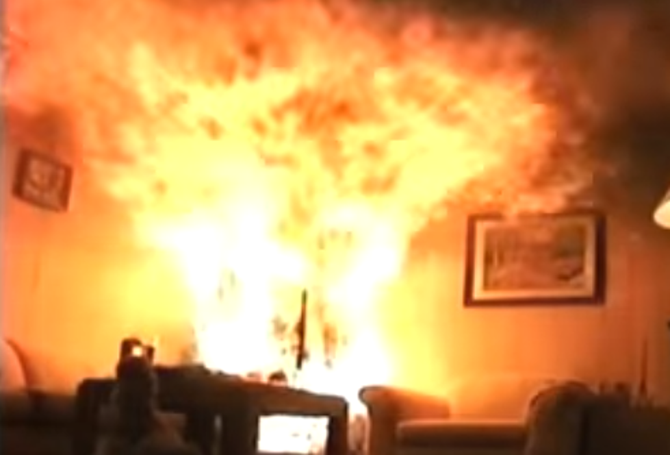 Watch How Quickly a Christmas Tree Fire Can Destroy a House
