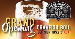 ETX Brewing Co. Is Hosting a Crawfish Boil This Weekend