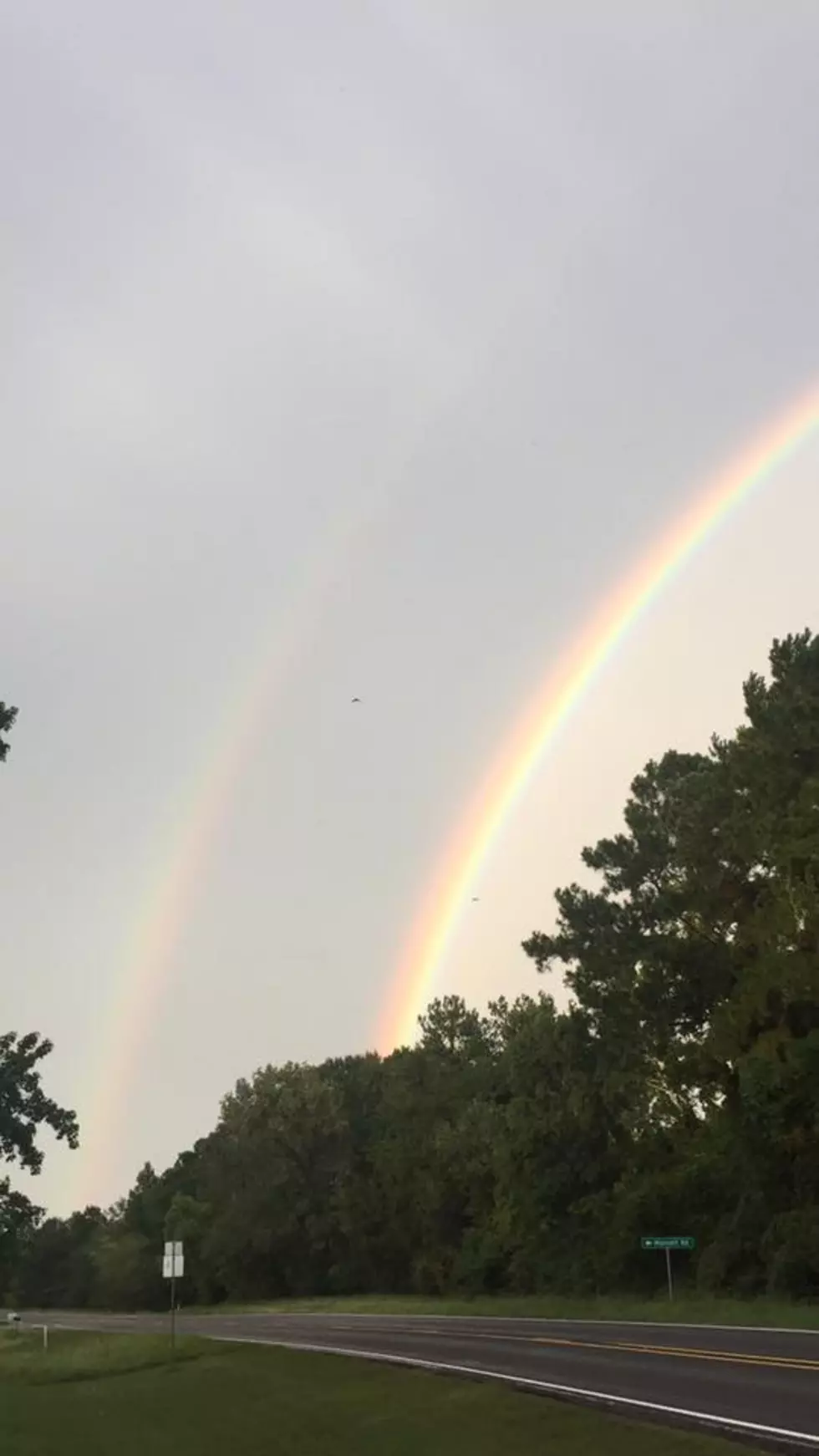 After the Rain, Houston Sees a Double Rainbow