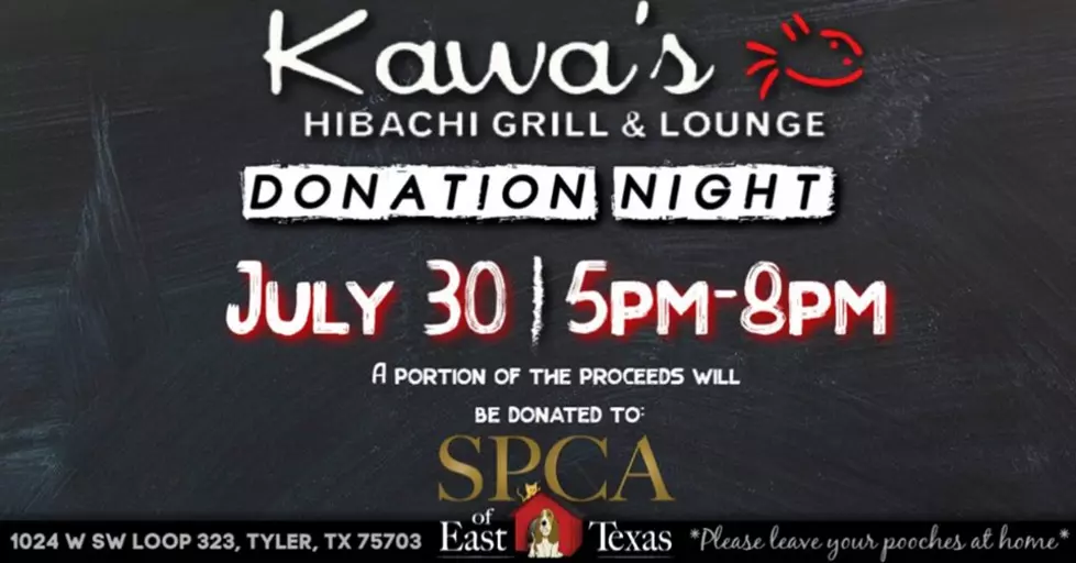 Kawa&#8217;s In Tyler Hosting &#8216;Donation Night&#8217; For SPCA Of East Texas