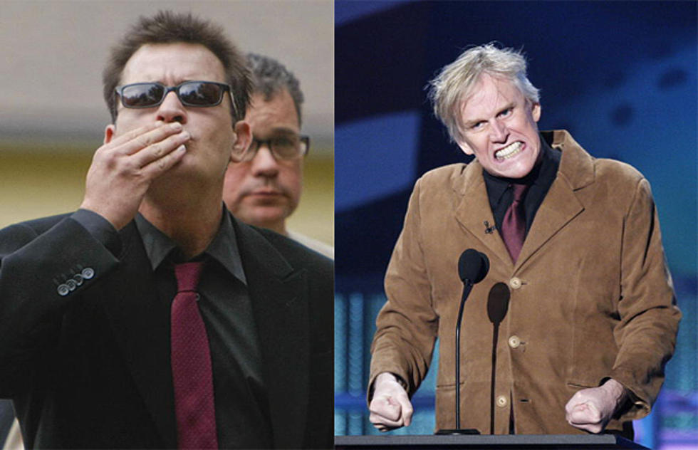 Two Half Men. Charlie Sheen vs. Gary Busey in the “Battle Of The Crackheads” [AUDIO]