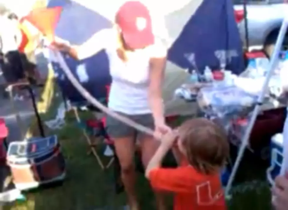 Kid Drinks Capri Sun out of a Beer-Bong at a Tailgate in Florida [VIDEO]