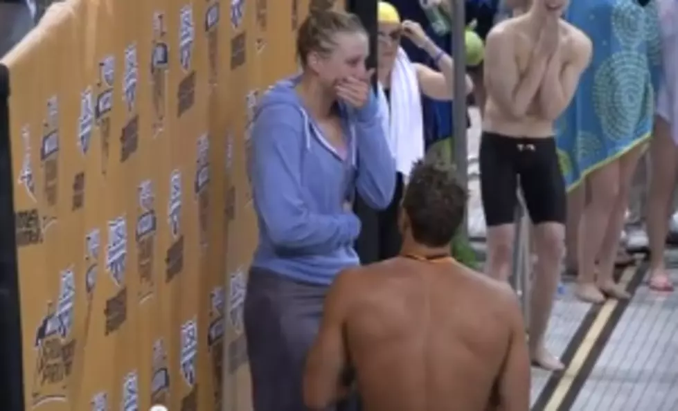 Olympic Swimmer Wins a Race, Then Proposed to His Girlfriend from the Medal Stand [Video]