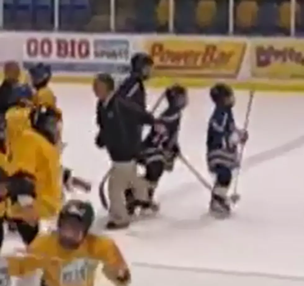Youth Hockey Coach Arrested After He Tripped An Opposing Player In The Handshake Line.