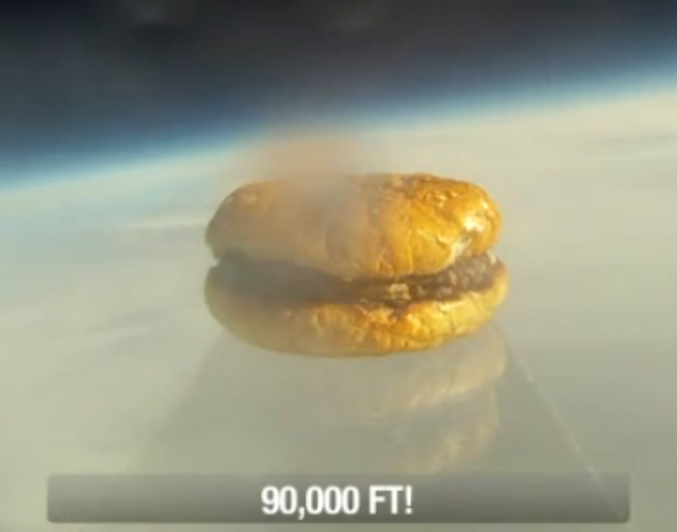 The First Hamburger Launched Into Space? Really? [VIDEO]