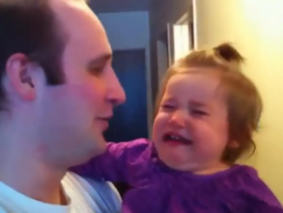 This Little Girl Is Not Happy That Daddy Shaved His Enormous Beard [VIDEO]