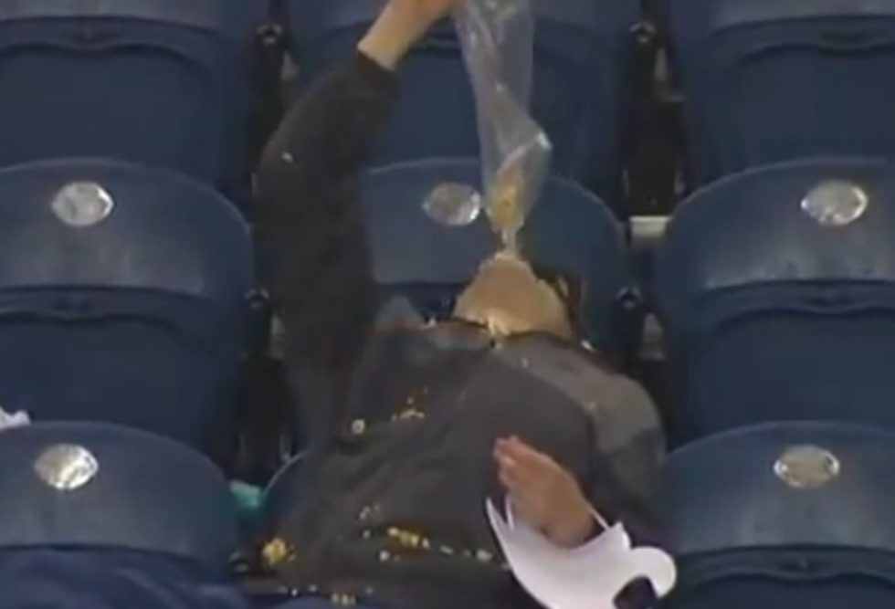 The Washington State Popcorn Guy is Hammered in The Cheap Seats [VIDEO]