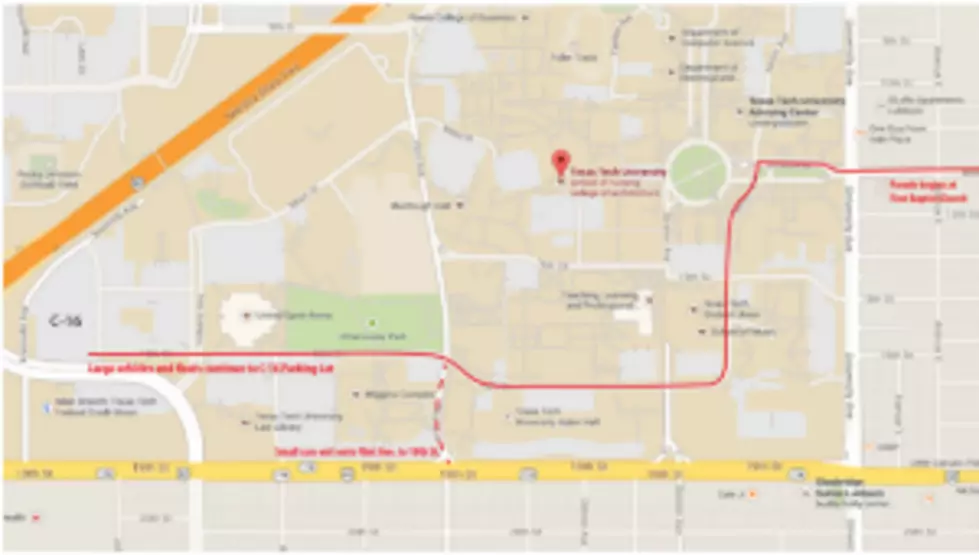 Texas Tech Homecoming Parade Route Changes for 2014