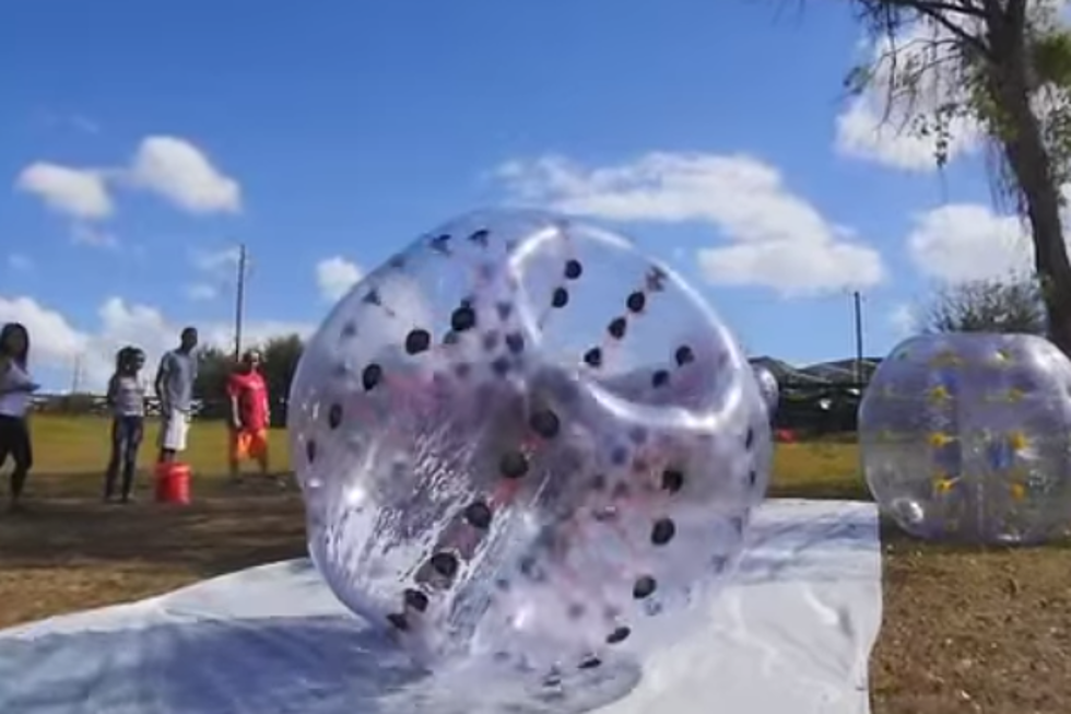 Bubble Ball Slip And Slide! So! Much! Yes! [VIDEO]