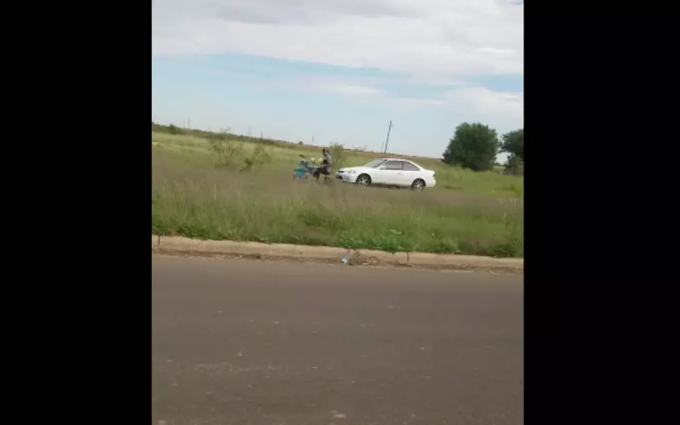 Awesome Mystery Man Drums in Lubbock, Texas Field [VIDEO]