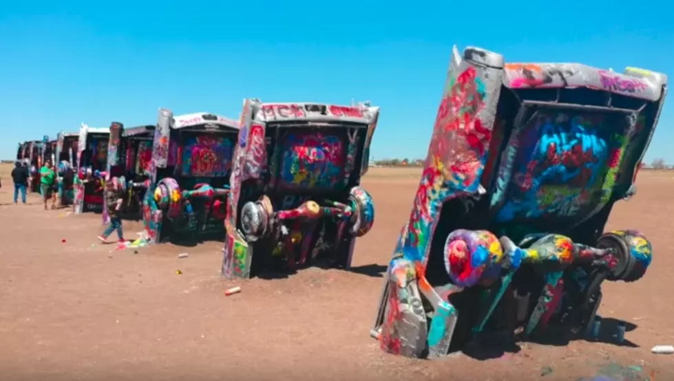 Someone Set a Cadillac On Fire at Amarillo&#8217;s Famous Cadillac Ranch
