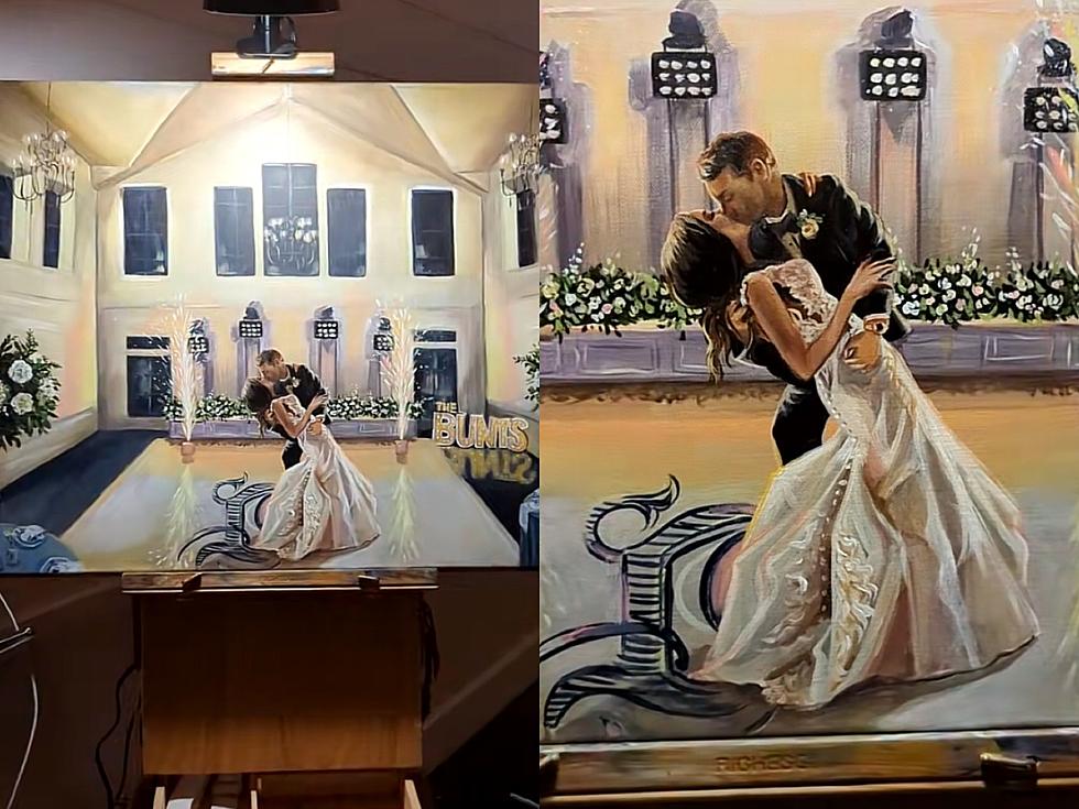Texas Artist Creates Stunning Live Wedding Paintings