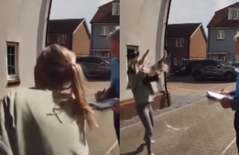 Shocking Footage: Woman Catches Dog That Jumped Out Window