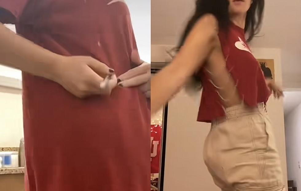 Turn an Old Texas Tech T-shirt Into a Stylish Gameday Outfit With This TikTok Hack