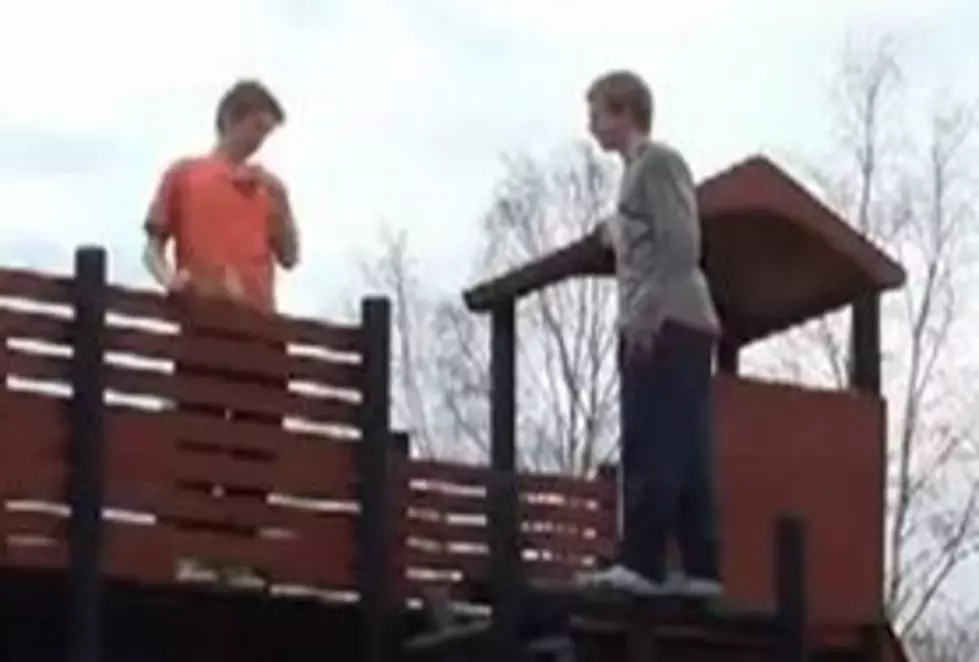 A Kid Tried to Do a Backflip Off a Piece of a Playground And Something Unexpected Happens [VIDEO]