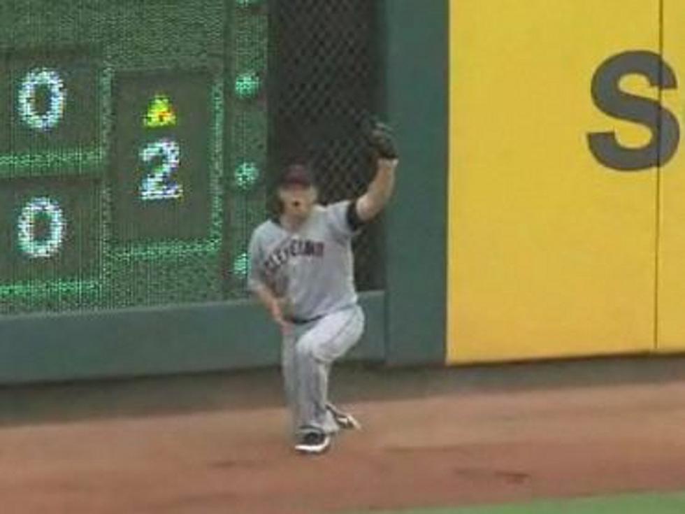 Cleveland Indians’ Shelley Duncan Makes Amazing, Mid-Air Catch – Three Times in a Row! [VIDEO]