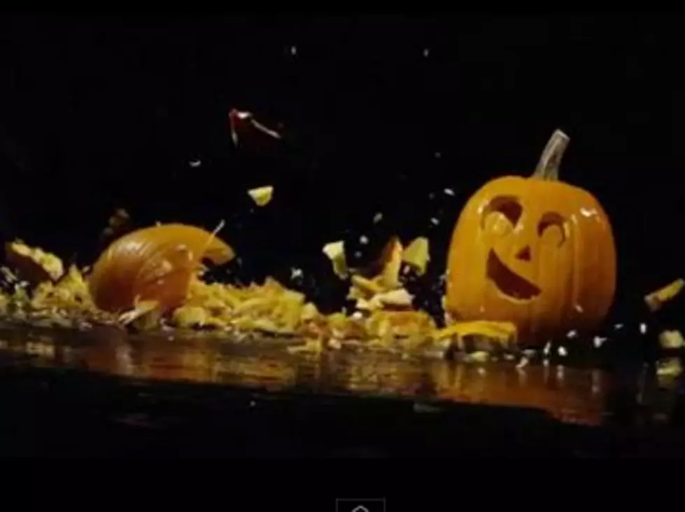 Slow Motion Pumpkin Smashing [VIDEO]