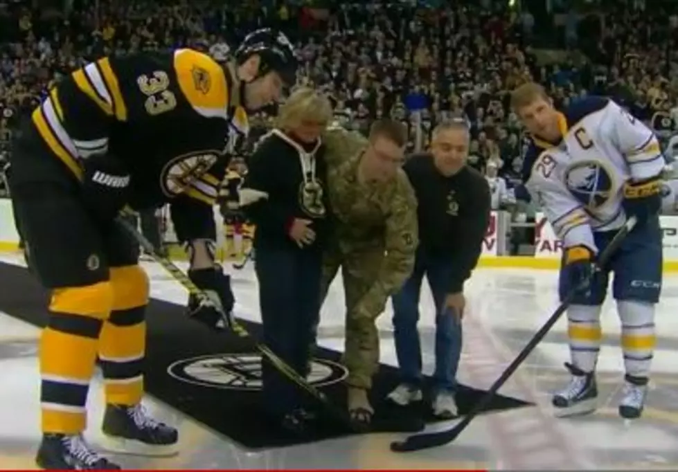 A Soldier Came Home to Surprise His Parents on Veterans Day from Center Ice at an NHL Game [VIDEO]