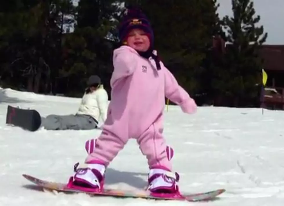 One-Year-Old Girl Can Snowboard Better Than You Can [VIDEO]