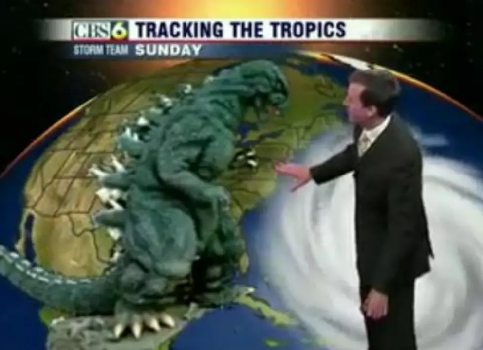 A Wacky Weatherman&#8217;s Forecast Included 400-Degree Heat, Tidal Waves, a &#8216;Global Super-Storm&#8217; and Godzilla!
