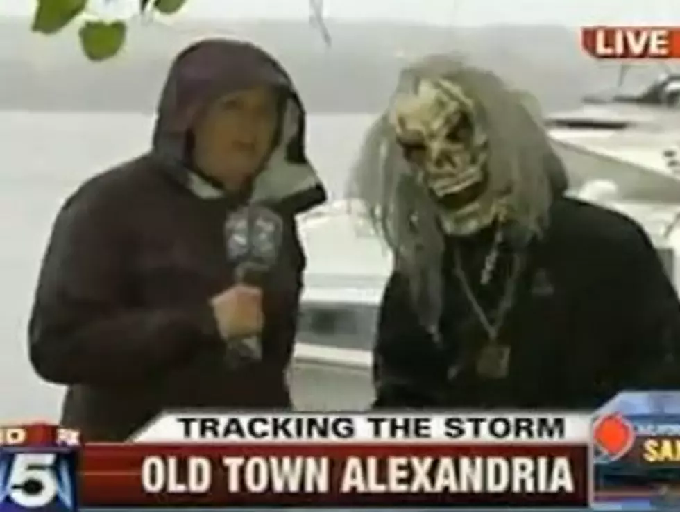 Videos from Yesterday’s Hurricane Coverage Include a Jet Skier, a Jogger in a Horse Mask, and a Zombie Interview