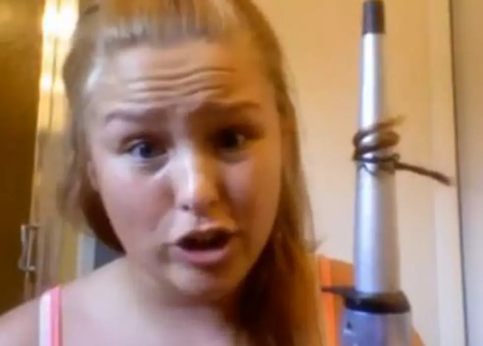 A Girl Accidentally Burned Off a Chunk of Hair While She Was Making a YouTube Tutorial on How to Use a Curling Iron