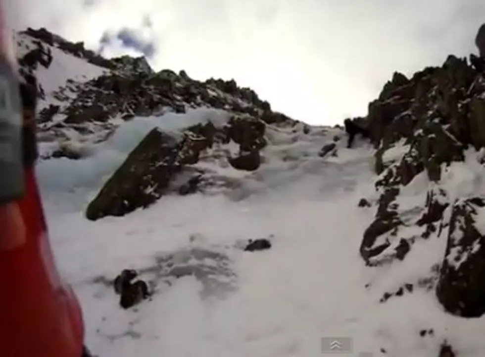 An Ice Climber Fell 100 Feet Down a Mountain…and Yes, He Was Wearing a Helmet Cam