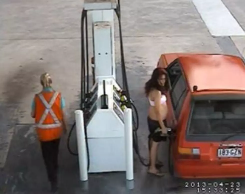 A Guy Tried to Speed Off Without Paying for Gas and Clotheslined His Accomplice with the Gas Pump Hose