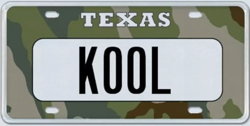 Green Camo Licence Plates Benefiting Texas Military Available Today