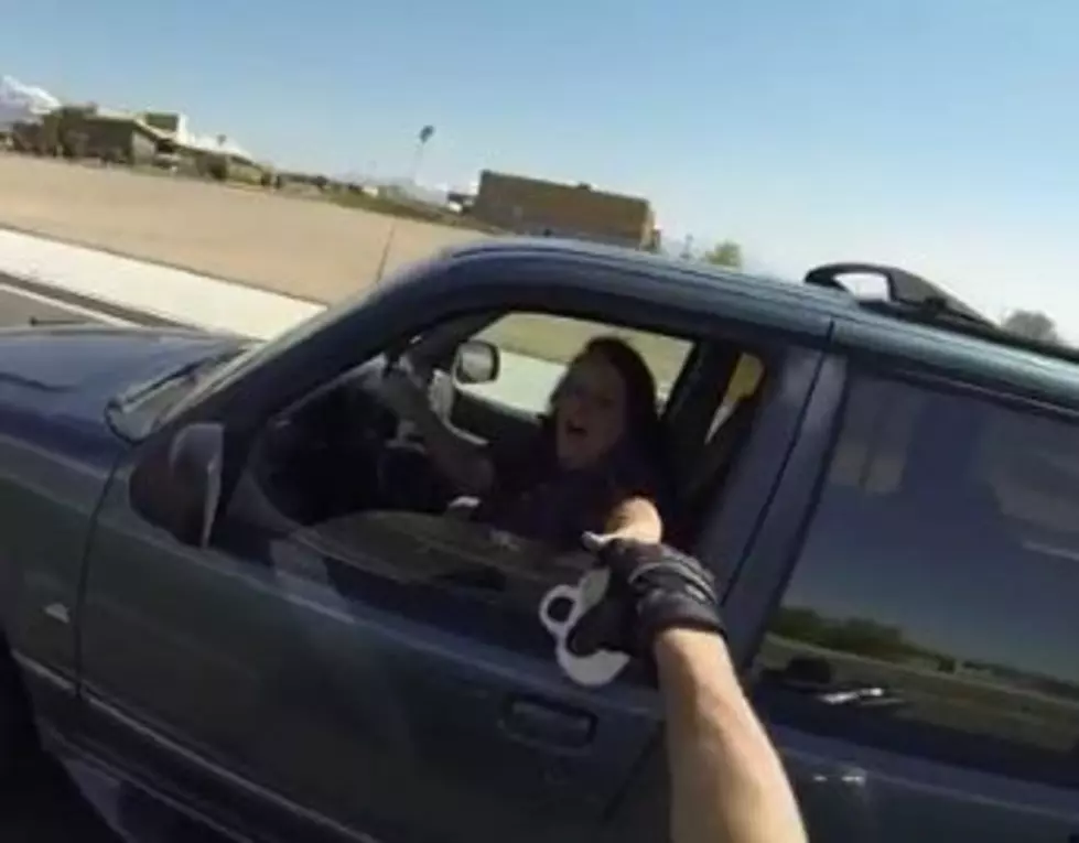 A Guy on a Motorcycle Grabbed a Woman&#8217;s Coffee Cup Off Her Bumper