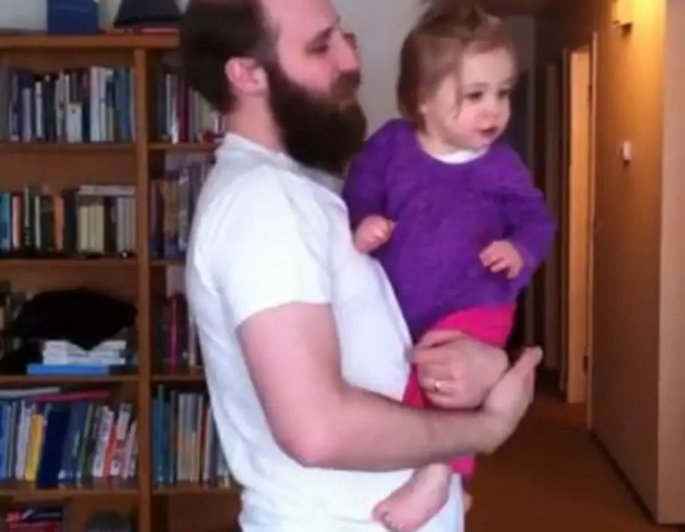 This Little Girl Is Not Happy That Her Dad Shaved His Enormous Beard