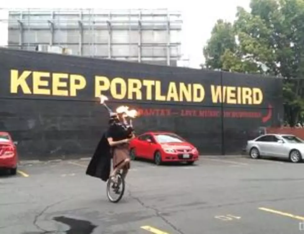 And Now…Darth Vader on a Unicycle, Playing the “Star Wars” Theme on Flame-Throwing Bagpipes