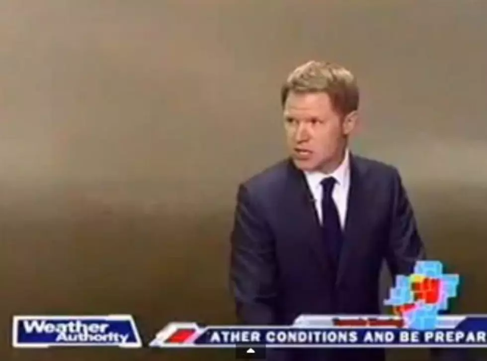 Former Lubbock Weatherman Matt Laubhan Evacuates His Tupelo, Mississippi Studio on Live TV