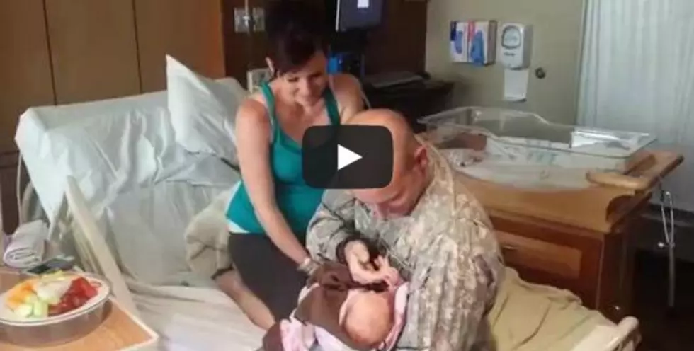 A Soldier Surprised His Wife by Showing Up in Her Hospital Room After She Gave Birth [VIDEO]
