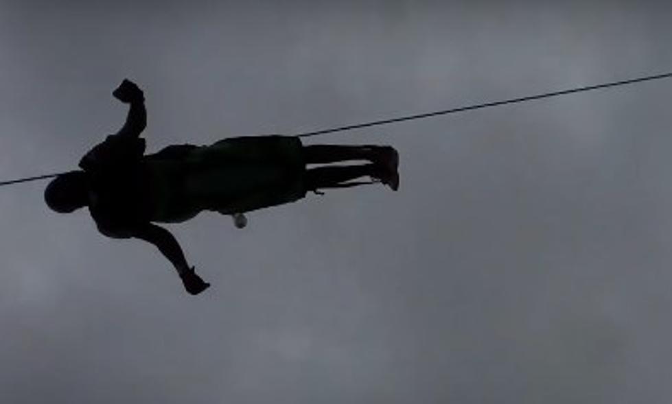 Ziplining Across Lake Travis Looks Rad! [VIDEO]