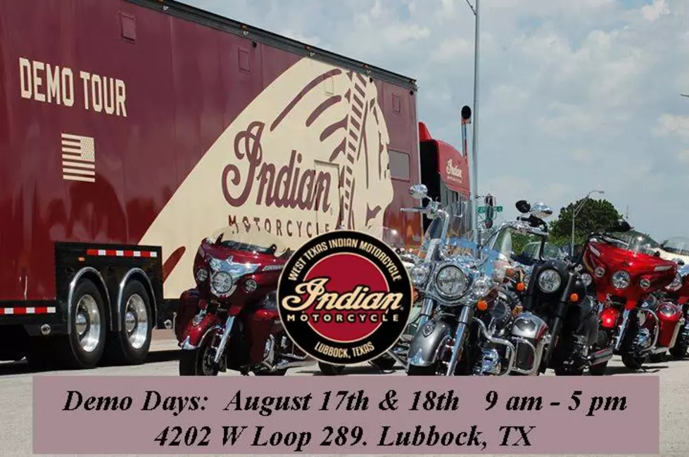 The Indian Motorcycle Demo Truck Will Be In Lubbock This Weekend