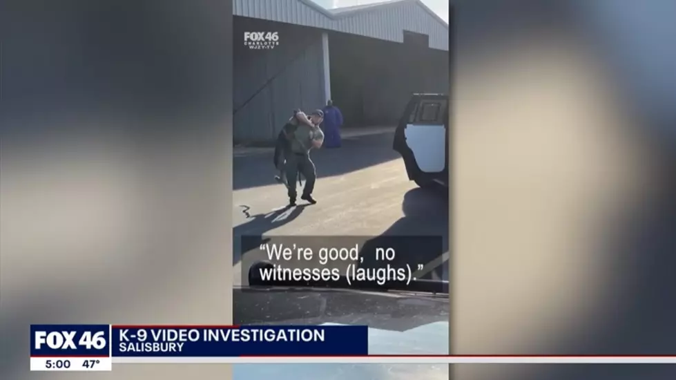 VIDEO: Police Officer Uses Leash To Swing K9 Officer Over His Shoulder