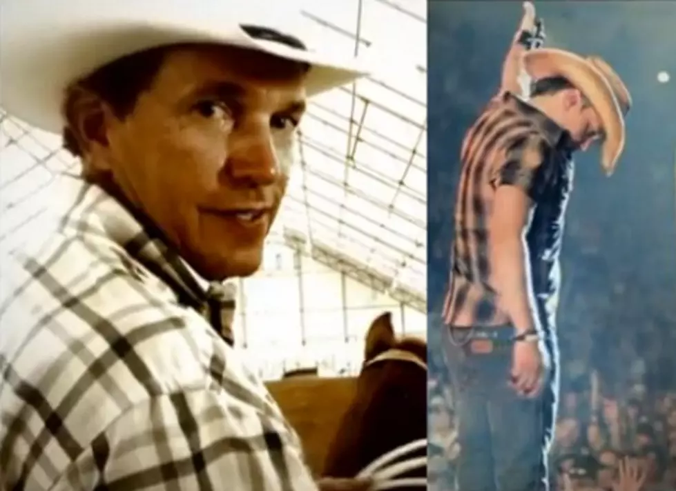 Passing the Wrangler Torch: George Strait and Jason Aldean Both Make ‘Em Look Good! [VIDEOS]