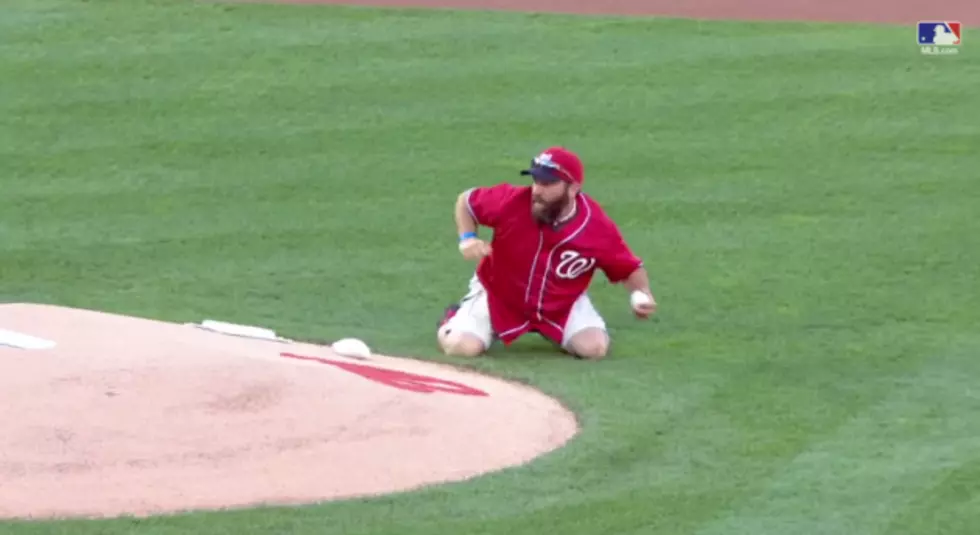 Army Veteran Hurls First Pitch at Game, Grenade-Style [WATCH]