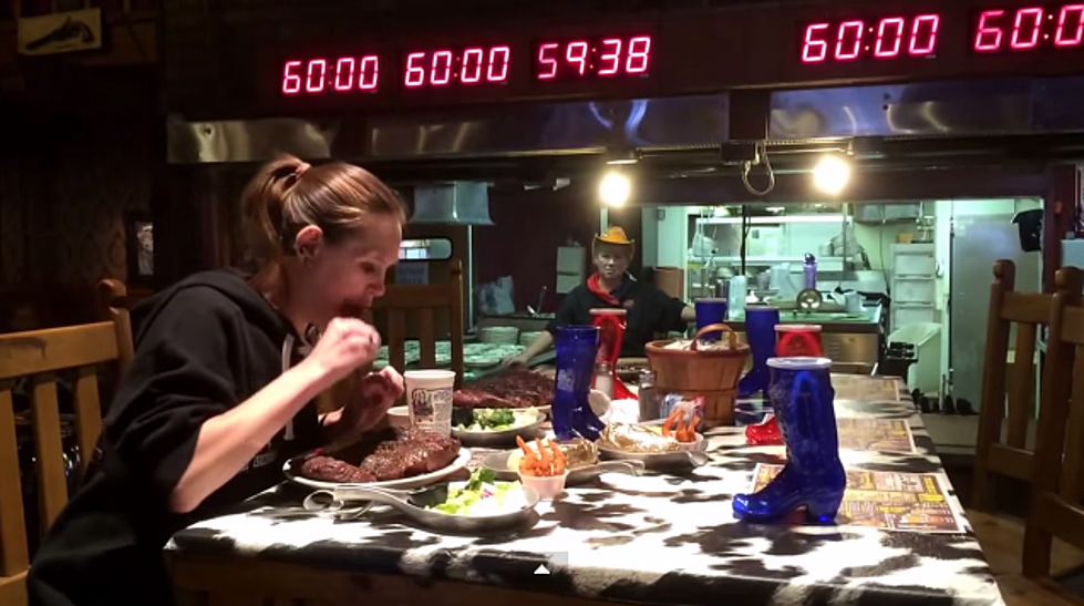 Tiny Nebraska Woman Puts Away Two 72-Ounce Steaks in Under Two Minutes