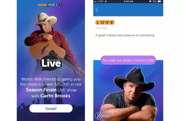 Garth Brooks Teams Up With Popular Mobile App, Words With Friends 2