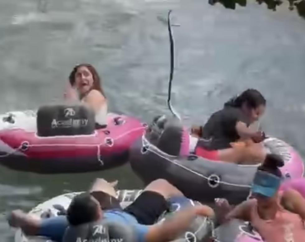 Hilarious Videos of Rubber Snake Prank on People Floating Texas River