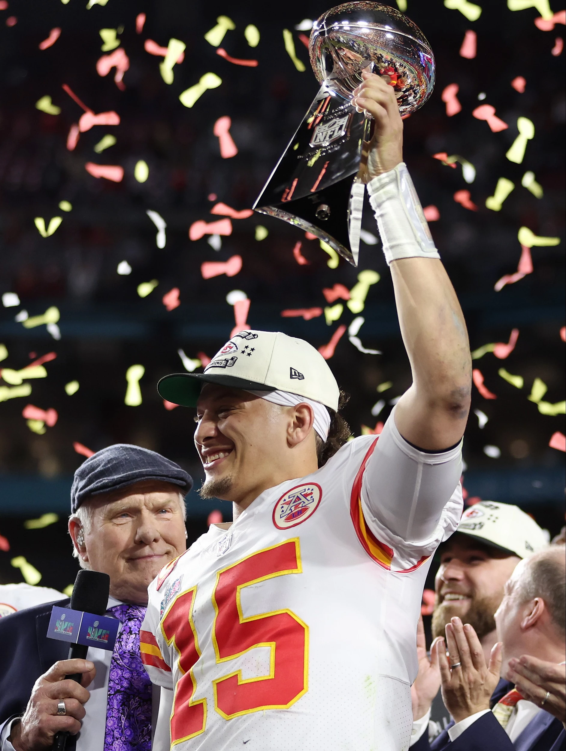 Patrick Mahomes' Brother Jackson Slips On Nikes at Super Bowl 2023