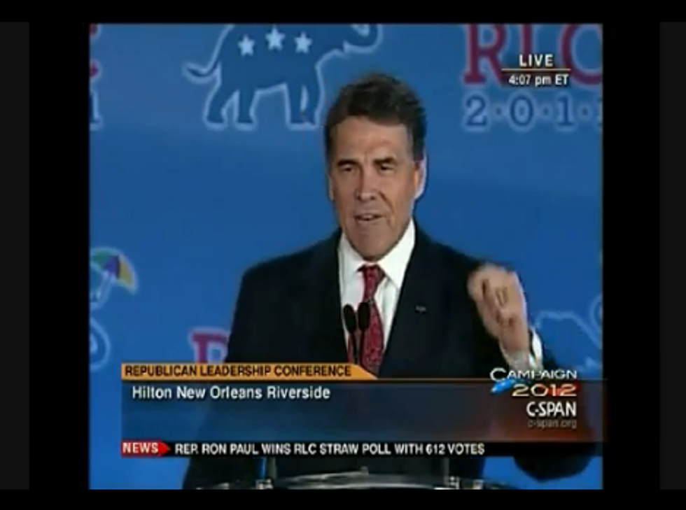 Governor Rick Perry&#8217;s Speech in New Orleans [VIDEO]