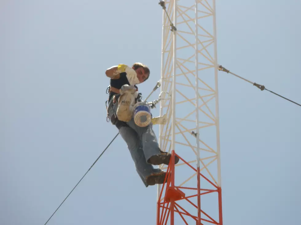 KFYO’s Transmission Towers Being Repainted [PICS & VIDEO]