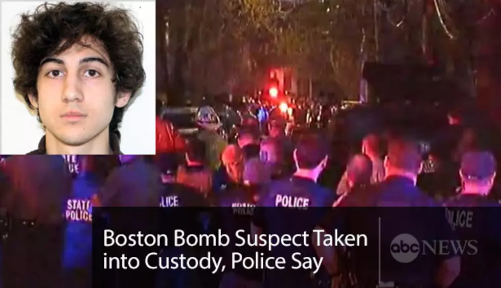 Boston Marathon Bombing Suspect in Police Custody