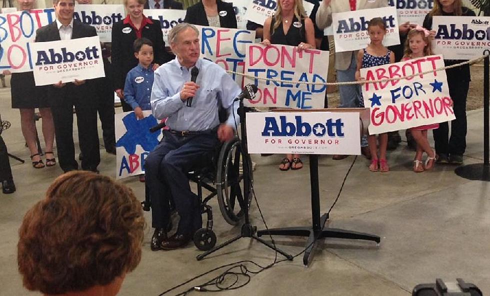 Texas Gubernatorial Candidate Greg Abbott Visits Lubbock During First Campaign Tour