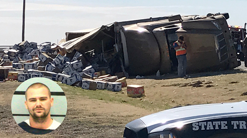 Drunk Driver Arrested After Crashing Apple Truck in Lubbock County